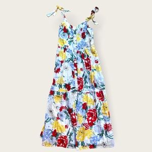 Urban Outfitters Positano Floral Midi Dress